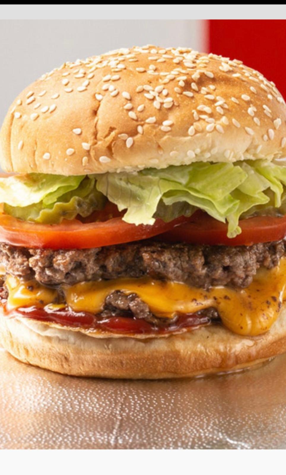 Burger photographed for Bungalow Diner